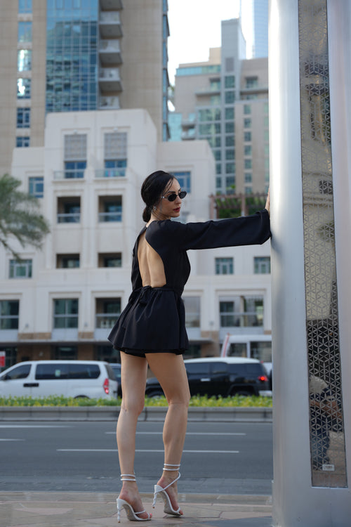 ✨ Black Backless Romper | Nemara Fashion Boutique @nemara.fashion ✨