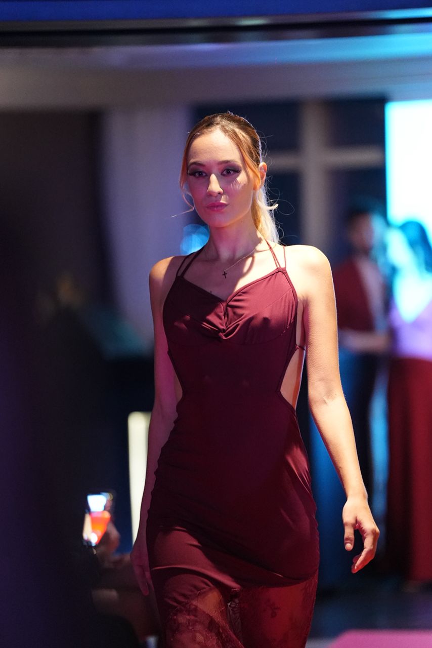 Burgundy Lace Dress
